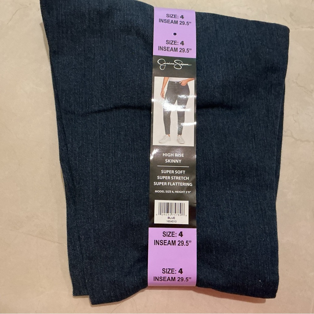 Jessica Simpson Women's High Rise Skinny Jeans - Dark Blue